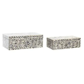 Jewelry box DKD Home Decor Mother of pearl Modern (36 x 20 x 13 cm) by DKD Home Decor, Wardrobe Jewellery Organisers - Ref: S...