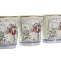 Conjunto de Vasos DKD Home Decor Cor de Rosa Dourado PVC Alumínio Shabby Chic 38 x 13 x 14 cm (3 Peças) de DKD Home Decor, Va...