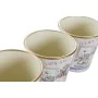 Conjunto de Vasos DKD Home Decor Cor de Rosa Dourado PVC Alumínio Shabby Chic 38 x 13 x 14 cm (3 Peças) de DKD Home Decor, Va...