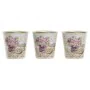 Set of pots DKD Home Decor Beige Pink PVC Aluminium Shabby Chic 38 x 12 x 14 cm (3 Pieces) by DKD Home Decor, Flower Pots - R...