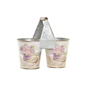 Planter DKD Home Decor Pink Metal Shabby Chic 24 x 12 x 23 cm by DKD Home Decor, Cachepots - Ref: S3032082, Price: 9,23 €, Di...