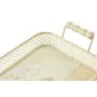 Set di Vassoi DKD Home Decor Rosa Metallo Alluminio 8 cm 40 x 21 x 8 cm (3 Unità) di DKD Home Decor, Piatti e teglie - Rif: S...