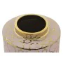 Vaso DKD Home Decor Porcelana Cor de Rosa Dourado Oriental Cromado 18 x 18 x 16 cm de DKD Home Decor, Jarrões - Ref: S3032088...