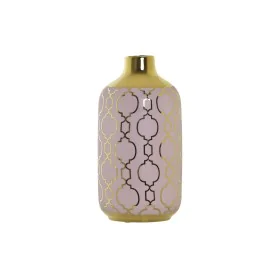 Vaso DKD Home Decor 13 x 13 x 26 cm Porcelana Cor de Rosa Dourado Oriental Cromado de DKD Home Decor, Jarrões - Ref: S3032090...