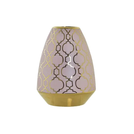 Vase DKD Home Decor Porzellan Rosa Gold Orientalisch Verchromt (18 x 18 x 24 cm) von DKD Home Decor, Vasen - Ref: S3032091, P...