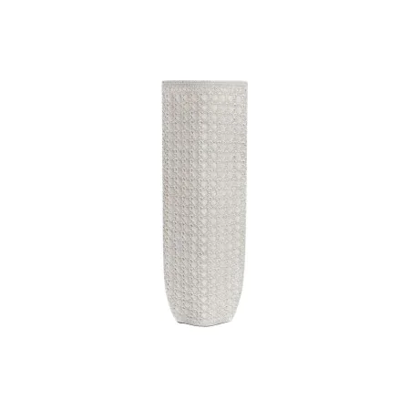 Vaso DKD Home Decor 17 x 10 x 47 cm Bianco Resina Moderno di DKD Home Decor, Vasi - Rif: S3032119, Prezzo: 23,00 €, Sconto: %