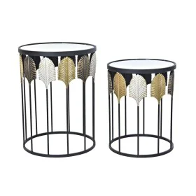 Set of 2 small tables DKD Home Decor Black Multicolour 46 x 46 x 61 cm by DKD Home Decor, Tables - Ref: S3032158, Price: 155,...