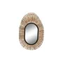 Wall mirror DKD Home Decor Mirror Natural Black Metal Rattan (63 x 1,5 x 92 cm) by DKD Home Decor, Wall-Mounted Mirrors - Ref...