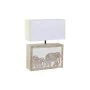 Lâmpada de mesa DKD Home Decor Castanho Branco 220 V 50 W Índio (33 x 12 x 41 cm) de DKD Home Decor, Candeeiros de mesa e de ...