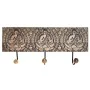 Wandgarderobe DKD Home Decor Metall Mango-Holz natürlich Buddha Orientalisch 38 x 6 x 18 cm von DKD Home Decor, Wandgarderobe...