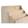 Contenitore per Sistemare Multiuso DKD Home Decor Bianco Naturale Legno di mango 32 x 13 x 21 cm 33 x 12 x 21 cm Fogli (12 Un...