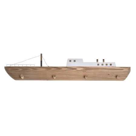 Wall mounted coat hanger DKD Home Decor 91 x 8,5 x 20 cm Natural Wood Barco by DKD Home Decor, Wall Coat Racks - Ref: S303234...