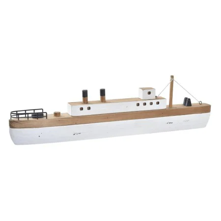 Figura Decorativa DKD Home Decor 59 x 6 x 16 cm Blanco Barco de DKD Home Decor, Adornos - Ref: S3032350, Precio: 29,00 €, Des...