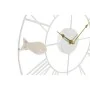 Orologio da Parete DKD Home Decor 39 x 3,5 x 39 cm Metallo Marrone Bianco Legno MDF Mediterraneo Pesci di DKD Home Decor, Oro...