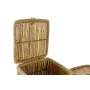 Conjunto de Cestas DKD Home Decor Natural Corda Bambu (46 x 46 x 55 cm) de DKD Home Decor, Caixas de arrumação com tampa - Re...