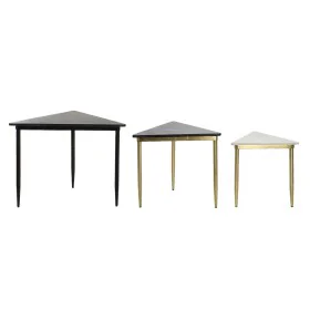 Set of 3 small tables DKD Home Decor White Black Green Golden 68 x 46,5 x 53 cm by DKD Home Decor, Tables - Ref: S3032589, Pr...