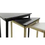 Set de 3 Tables Gigognes DKD Home Decor Blanc Noir Vert Doré 68 x 46,5 x 53 cm de DKD Home Decor, Tables - Réf : S3032589, Pr...