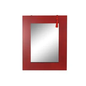 Wall mirror DKD Home Decor Mirror Fir Red Black MDF (70 x 2 x 90 cm) by DKD Home Decor, Wall-Mounted Mirrors - Ref: S3032658,...