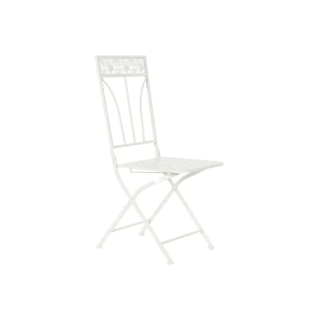 Silla de Jardín DKD Home Decor Blanco Metal 40 x 48 x 93 cm de DKD Home Decor, Sillas de comedor de jardín - Ref: S3032672, P...