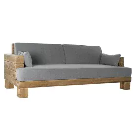 Sofa DKD Home Decor natürlich Grau Polyester Aluminium Recyceltes Holz (224 x 95 x 82 cm) von DKD Home Decor, Sofas - Ref: S3...