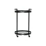 Mesa de apoio DKD Home Decor Cristal Preto Metal (47 x 46 x 71 cm) de DKD Home Decor, Jogos de móveis - Ref: S3032730, Preço:...