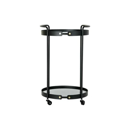 Mesa de apoio DKD Home Decor Cristal Preto Metal (47 x 46 x 71 cm) de DKD Home Decor, Jogos de móveis - Ref: S3032730, Preço:...