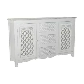 Buffet DKD Home Decor Blanc Bois de manguier Miroir 122 x 39 x 77 cm de DKD Home Decor, Buffets, crédences et vaisseliers - R...