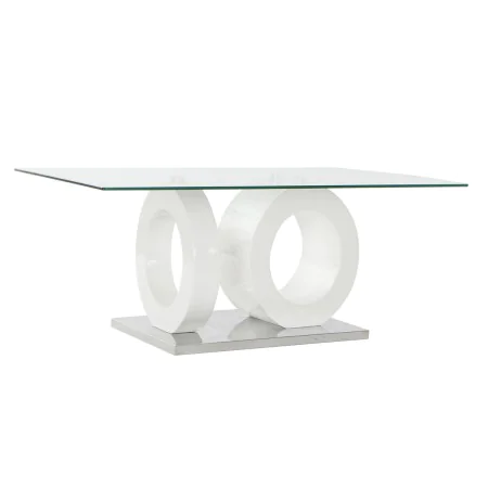 Centre Table DKD Home Decor White Transparent Wood Crystal MDF Wood 110 x 60 x 45 cm by DKD Home Decor, Coffee Tables - Ref: ...