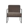 Fauteuil DKD Home Decor Noir Marron Polyester Fer (64 x 74 x 79 cm) de DKD Home Decor, Chaises - Réf : S3032786, Prix : 264,3...