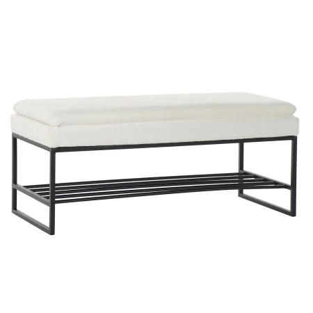 Banc de Pied de Lit DKD Home Decor Noir Beige Fer 80,5 x 36 x 35,5 cm de DKD Home Decor, Sièges de coiffeuse - Réf : S3032792...