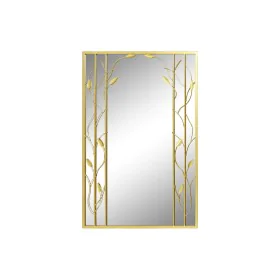 Wall mirror DKD Home Decor Mirror Golden Metal Leaf of a plant (60 x 2 x 90 cm) by DKD Home Decor, Wall-Mounted Mirrors - Ref...