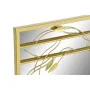 Wall mirror DKD Home Decor Mirror Golden Metal Leaf of a plant (60 x 2 x 90 cm) by DKD Home Decor, Wall-Mounted Mirrors - Ref...