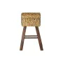 Tabouret DKD Home Decor Noir Bois Marron Cuir (43 x 35 x 75 cm) de DKD Home Decor, Tabourets - Réf : S3032846, Prix : 140,57 ...