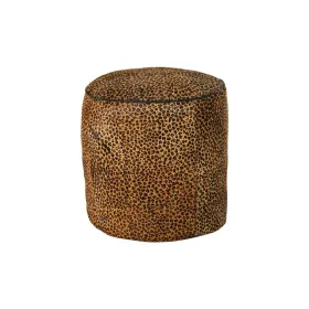 Repose-pied DKD Home Decor 46 x 46 x 50 cm Noir Marron Léopard Colonial de DKD Home Decor, Poufs et repose-pieds - Réf : S303...