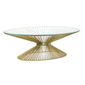 Mesa de apoio DKD Home Decor Dourado Cristal Aço 138 x 66 x 46 cm de DKD Home Decor, Mesas de café - Ref: S3032894, Preço: 47...