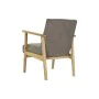 Sillón DKD Home Decor Natural Beige Poliéster Pino (63 x 68 x 81 cm) de DKD Home Decor, Sillas - Ref: S3032936, Precio: 119,0...