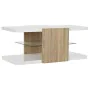 Side table DKD Home Decor White Brown Crystal MDF Wood 110 x 60 x 45 cm by DKD Home Decor, Coffee Tables - Ref: S3032984, Pri...