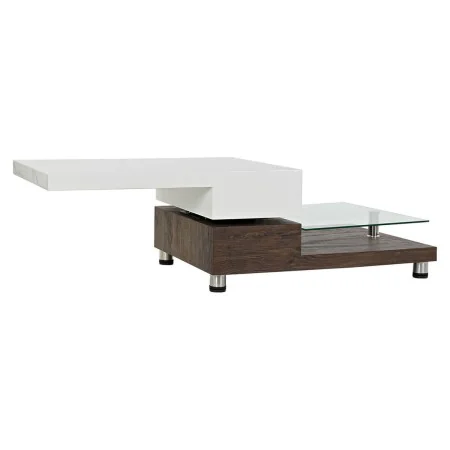 Table Basse DKD Home Decor 80 x 60 x 38 cm Verre Aluminium Bois MDF de DKD Home Decor, Tables - Réf : S3032985, Prix : 147,16...