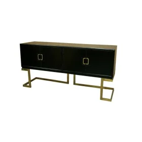 Sideboard DKD Home Decor Black Metal Poplar (180 x 50 x 90 cm) by DKD Home Decor, Sideboards - Ref: S3033013, Price: 1,00 €, ...