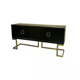 Buffet DKD Home Decor Noir Métal Peuplier (180 x 50 x 90 cm) de DKD Home Decor, Buffets, crédences et vaisseliers - Réf : S30...