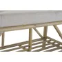 Banquette DKD Home Decor Naturel Beige Marron Coton Bambou (100 x 44 x 55 cm) de DKD Home Decor, Chaises - Réf : S3033021, Pr...