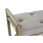 Bench DKD Home Decor Natural Beige Brown Cotton Bamboo (100 x 44 x 55 cm) by DKD Home Decor, Chairs - Ref: S3033021, Price: 1...