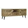 Meubles de télévision DKD Home Decor Marron Métal Bois de manguier (150 x 59 x 40 cm) de DKD Home Decor, Tables et supports d...