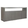 Aparador DKD Home Decor Cristal Gris Aluminio Roble Cristal Templado (165 x 39 x 76 cm) de DKD Home Decor, Armarios y aparado...