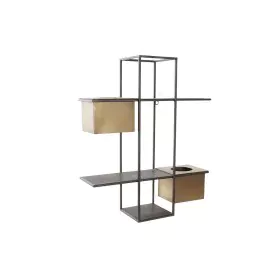 Shelves DKD Home Decor Black Metal Copper 2 Shelves (50 x 16 x 60 cm) by DKD Home Decor, Standing Shelf Units - Ref: S3033078...