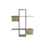 Scaffale DKD Home Decor Nero Metallo Rame 2 Mensole (50 x 16 x 60 cm) di DKD Home Decor, Unità di mensole - Rif: S3033078, Pr...