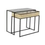 Set de 2 Tables Gigognes DKD Home Decor Métal Rotin (60 x 30 x 50 cm) de DKD Home Decor, Tables - Réf : S3033085, Prix : 133,...