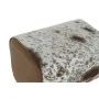 Tabouret DKD Home Decor Noir Bois Marron Cuir Blanc (50 x 35 x 75 cm) de DKD Home Decor, Tabourets - Réf : S3033107, Prix : 1...