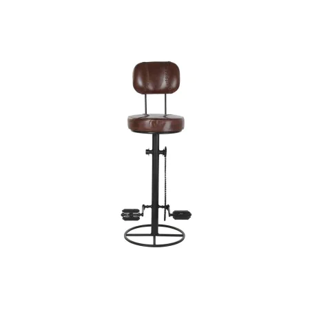 Stool DKD Home Decor 45 x 46 x 118 cm Black Metal Brown by DKD Home Decor, Barstools - Ref: S3033116, Price: 142,74 €, Discou...