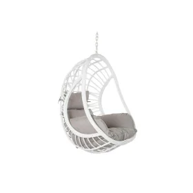 Hanging garden armchair DKD Home Decor 90 x 70 x 110 cm Grey Metal synthetic rattan White by DKD Home Decor, Armchairs - Ref:...